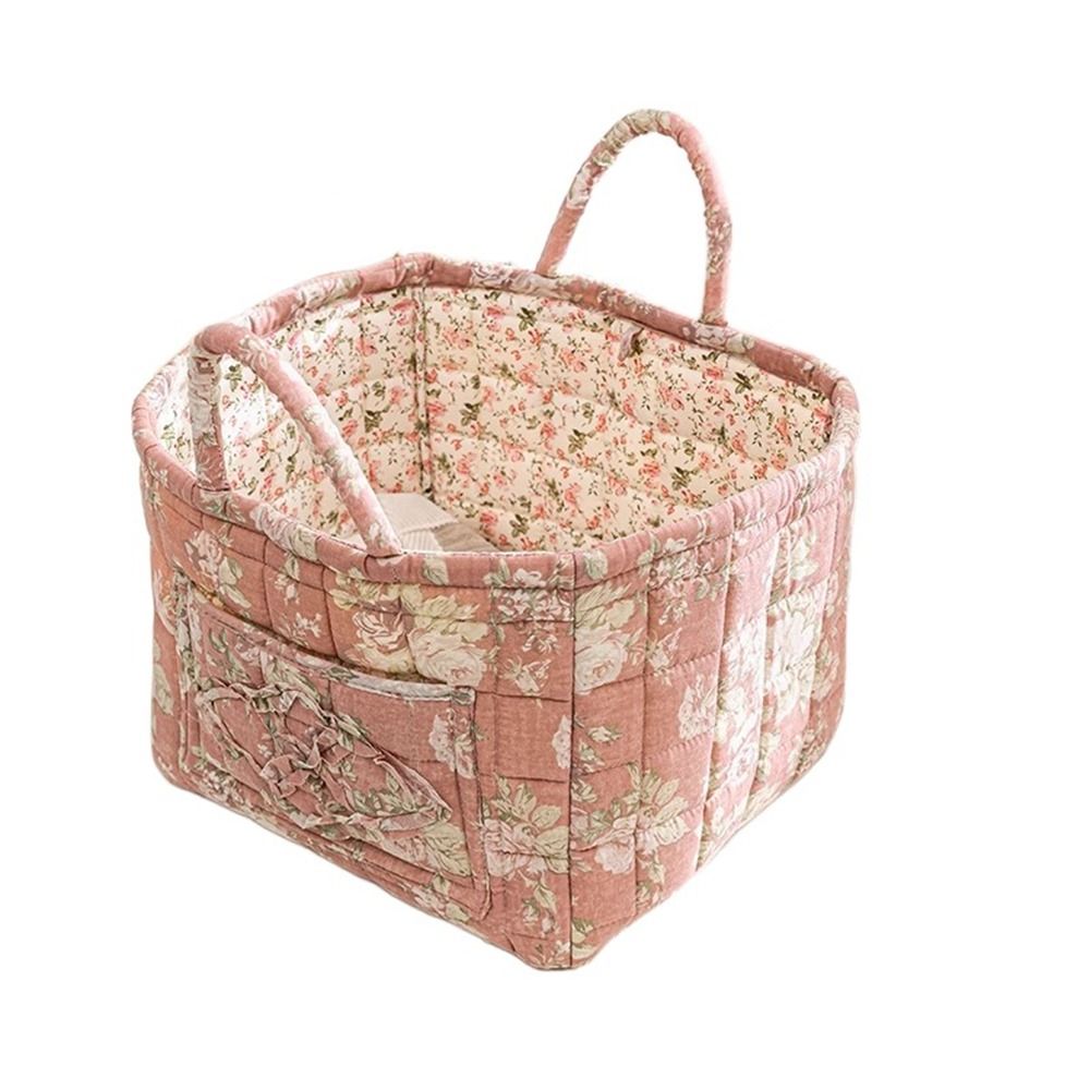 Mir de Rangement en Tissu de Style Pastoral, Cadre d'Organisation des Débris, Empilable et Lavable