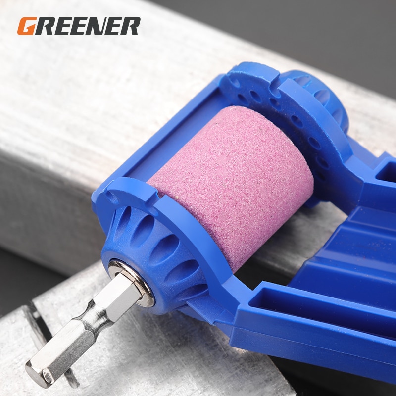 GREENERY Grinding Wheel Drill Bit Sharpener Hand Tools Nail Drill Bits Set Sharpener For Step Drill Dremel Accessories