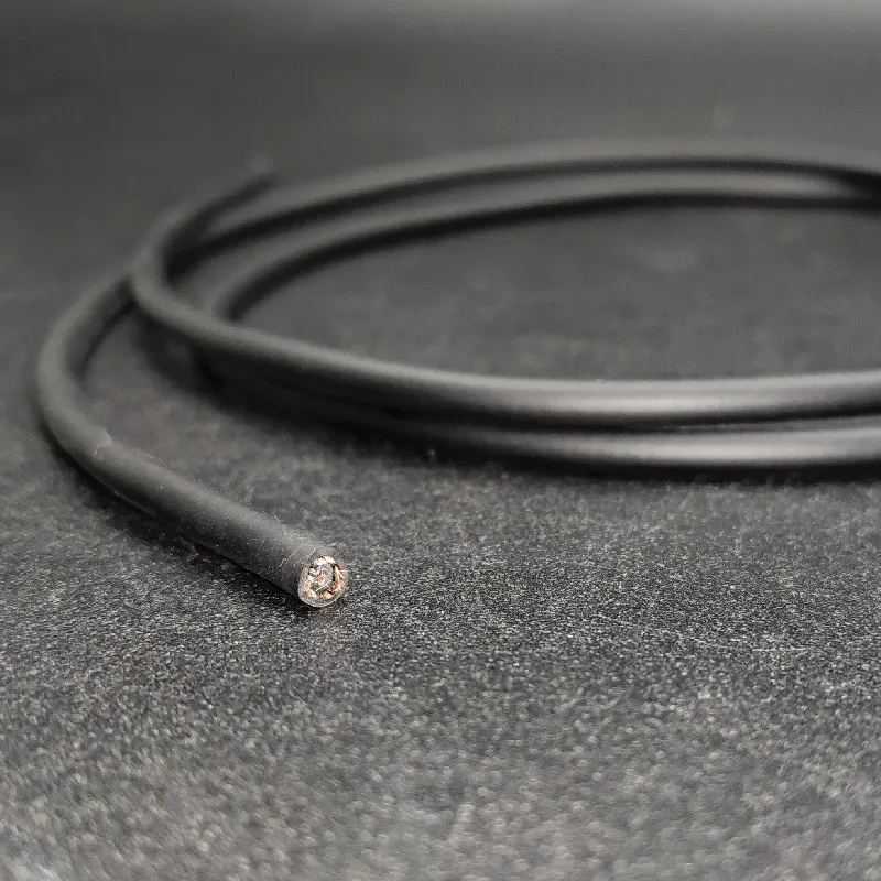5 Meter 4MM Diameter Guitar Cable PVC Cable Dual Core Low Noise Guitar Cable Black