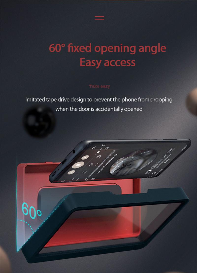Phone Box Beautiful Wall Mounted Phone Case Waterproof Convenient Safe Phone Holder Bathroom Home Storage