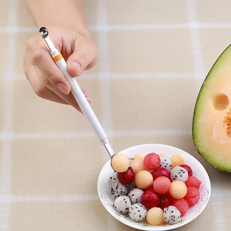 Mini Apple Ball Digger Melon Spoon Ice Cream Dig Scoop Double-end Cooking Tool Kitchen DIY Accessories Gadgets