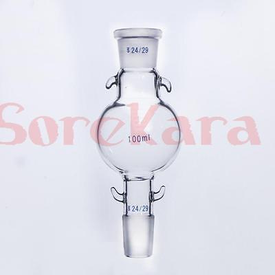 100ml Laboratory Glass Chromatography Solvent Reservoir Ball 24/29 Joint