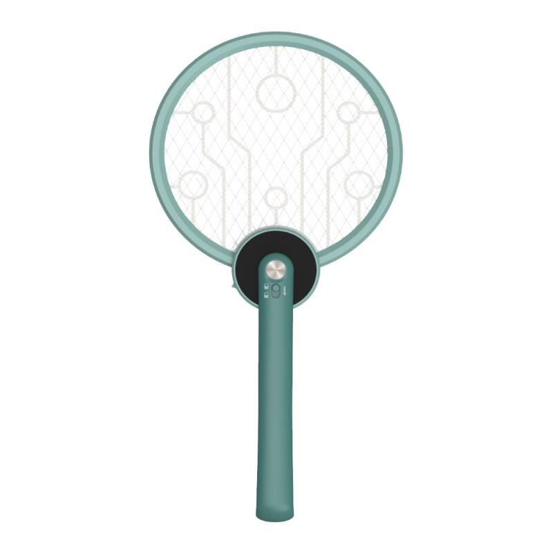 Mosquito Lamp Mosquito Fly Swatter USB Charging Safety Mesh Anti Mosquito Bug Handheld Foldable Bug Zappers: Green  