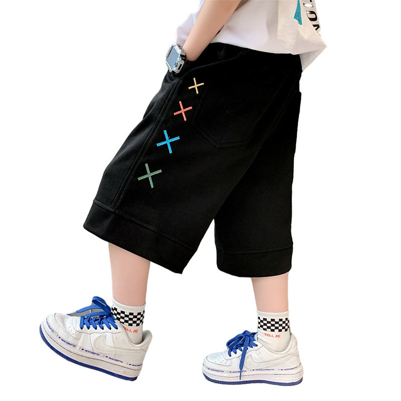 Pantaloncini per ragazzi 2022 estate bambini pantaloni sportivi in cotone per bambini adolescenti abbigliamento al ginocchio per bambini in stile coreano 6 9 11 13 14 anni