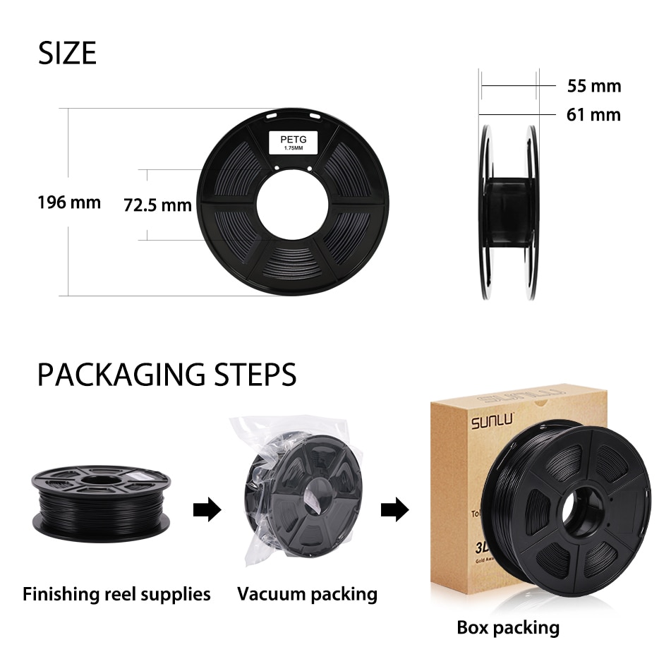 Sla-imprimante 3D, Filament, bobine de 1.75mm, 1KG, même Filament PLA, tolérance +/-0.02, longueur 330m pour impression 3D FDM, nouveaux arrivages