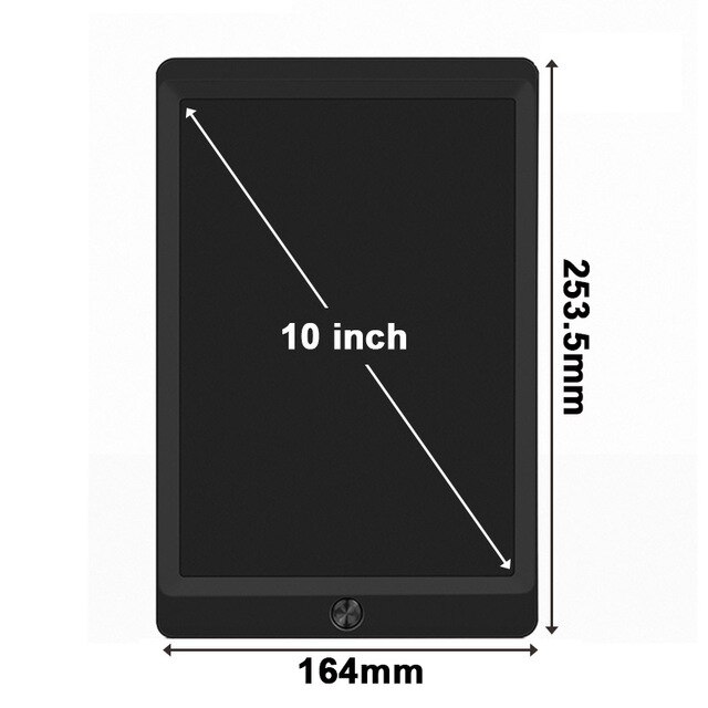 Lcd Writing Tablet 10 Inch Digital Drawing Electronic Handwriting Pad Message ie Board Kids Writing Board Children Blac