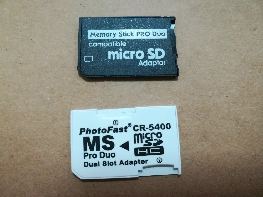 Single and Dual Micro SD TF to Memory Stick MS Pro Duo Adapter CR-5400 CR5400