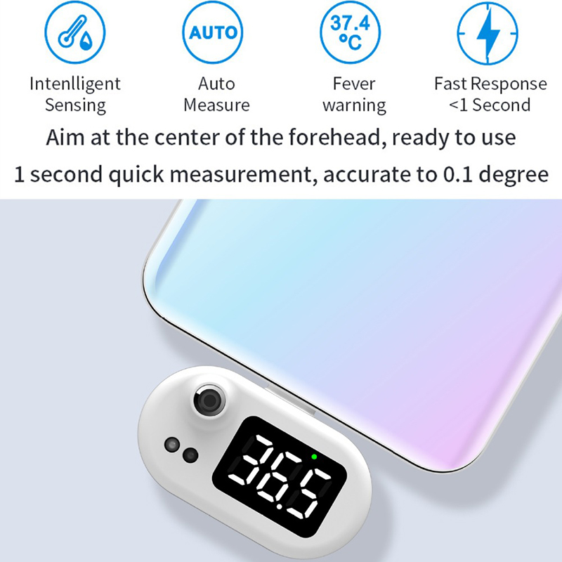 USB Mobile Phone Thermometer Measured Accurately Built-in Smart Thermopile Sensor One-second puick Measurement Smart Thermometer
