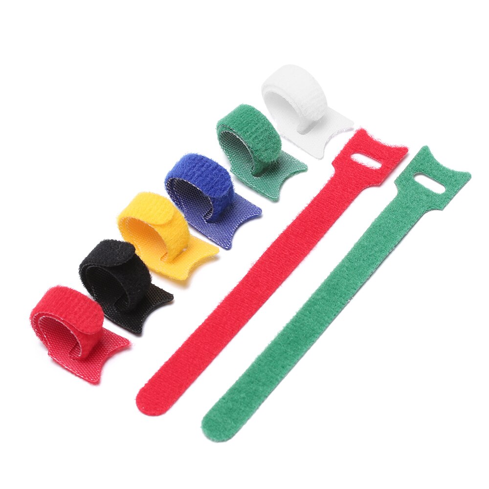 20pcs Reusable Nylon Hook Fastening Cable Tie Strap Earphone Mouse Cord Organizer Power Wire Management Clip Holder Ties Strap