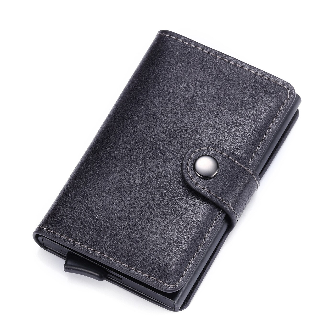 RFID Anti-theft Swipe Credit Card Holder Men's Business Accessories Card Protective Sleeve Wallet Metal Bank Credit Card Bag: Grey 001