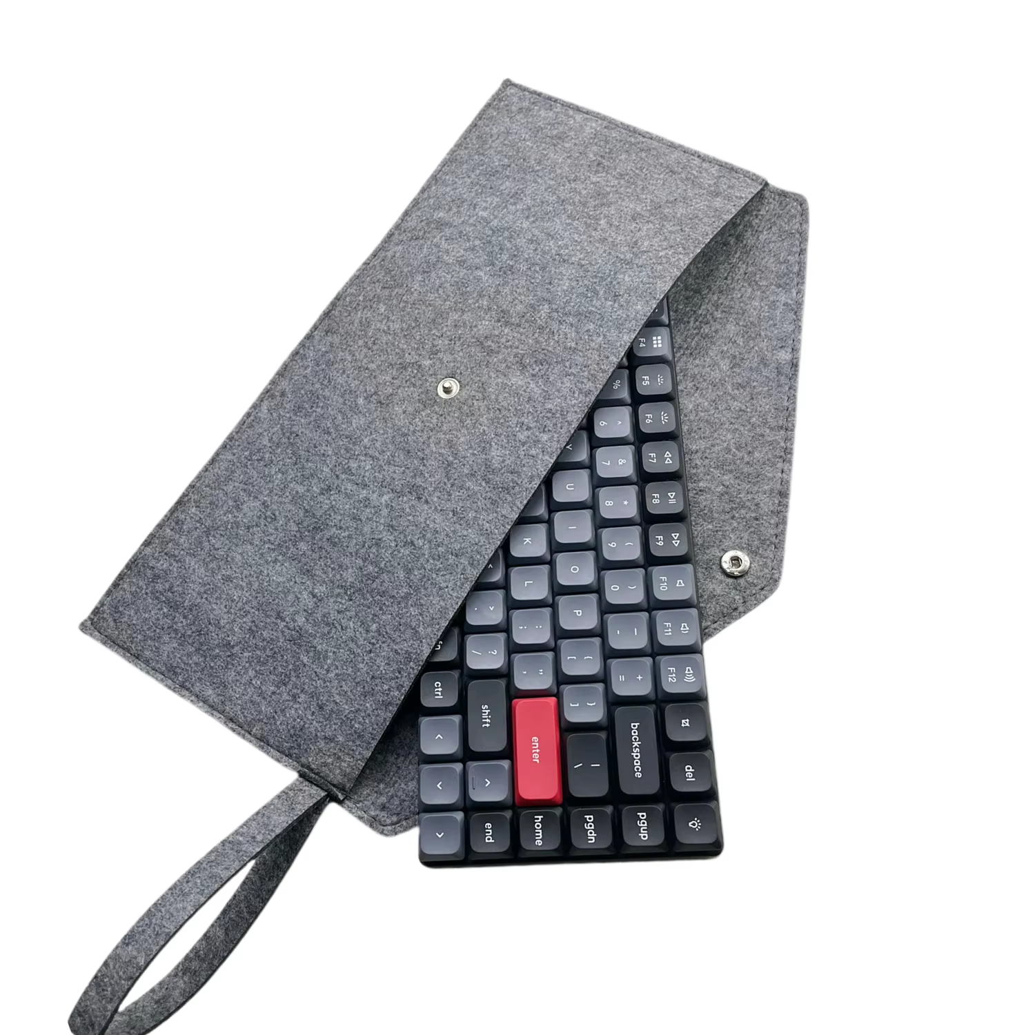Mechanical Keyboard Carrying Case Felt Bag for 60% 75% 100% Layout Keyboard Dust Bag/Cover Peripheral Bag Storage/Containment: Amber
