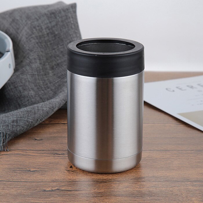 Upors 12Oz Bier Koeler 304 Rvs Bier Fles Kan Houder Dubbele Wand Vacuüm Geïsoleerde Party Slim Bier Kouder keeper: 12oz Beer Cooler