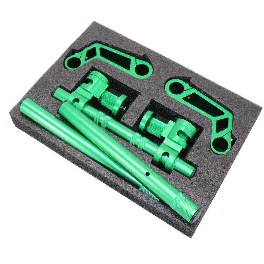 Guidon réglable de moto 7/8 &quot;22mm CNC en aluminium, système de barre de poignée amovible pour Motocross Scooter 125cc pour Pit Bike Dirt Bike: GREEN