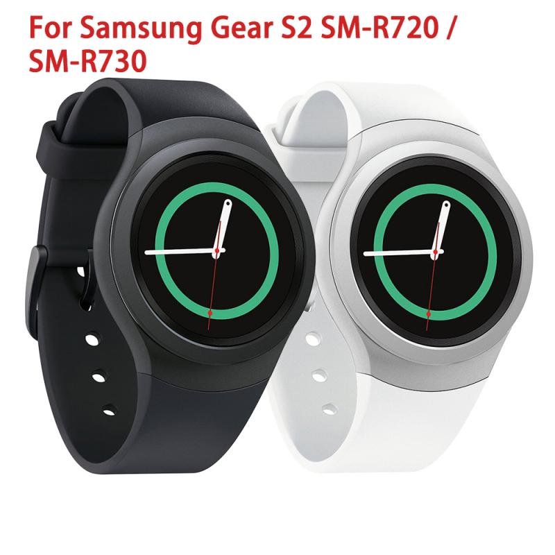 Siliconen Horlogeband Voor Samsung Gear S2 SM-R720 / SM-R730 Effen Kleur Sport Horlogeband Band Band Armband Smart Accessoires