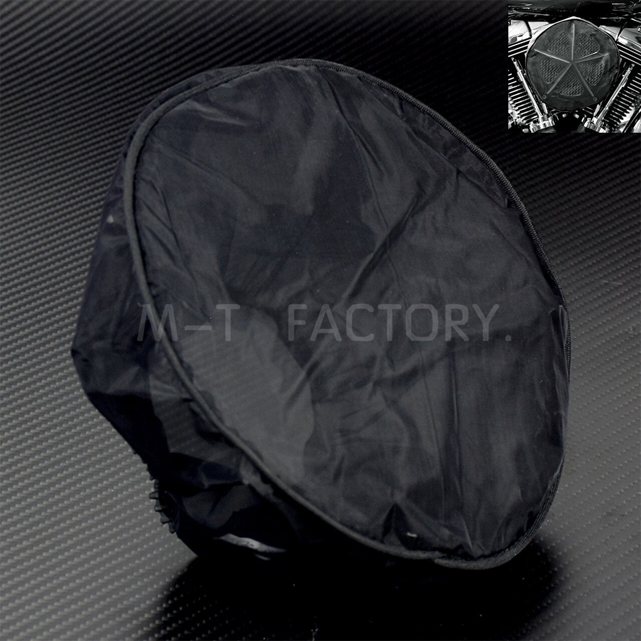 Black Waterproof Rain Sock For Harley Air Filter Kits Touring Sportster