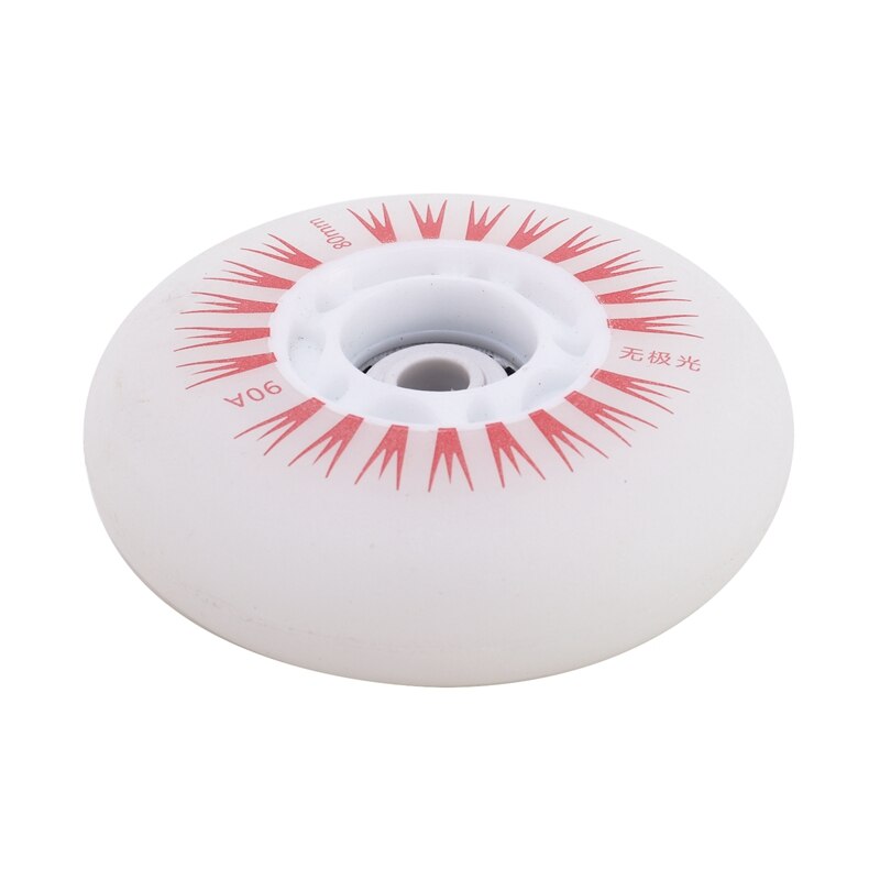 HG-8PCS Roller Skates Flash Wheel Wear-Resistant High Elastic Wheel Pulley Sub-Aurora Luminous Wheels