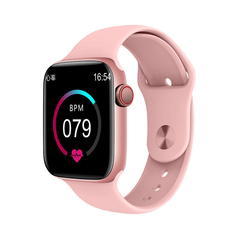 Bluetooth SmartWatch bracelet Fitness Tracker IP67 fréquence cardiaque moniteur de pression artérielle Smartwatch pour IOS Android: Pink