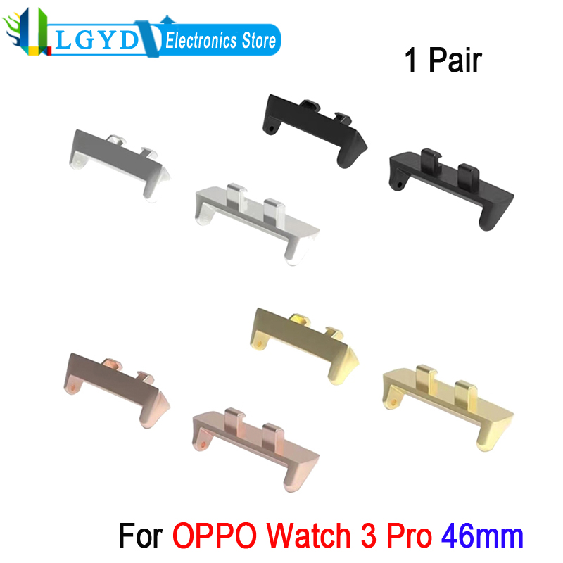 1 para złącza pasek do zegarka 22mm dla OPPO Watch3 Pro 46mm metalowy zegarek akcesoria do paska