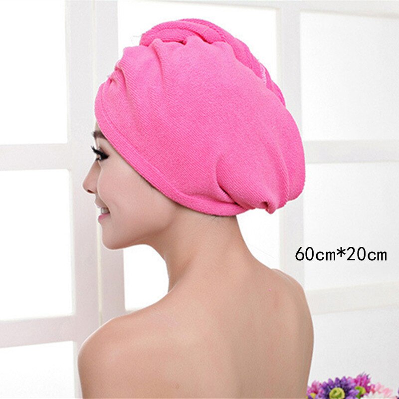 Microvezel douchekap dames absorberende handdoek voor droog haar wasbaar herbruikbaar slaapkamer badkamerartikelen huishoudelijke accessoires benodigdheden: B4