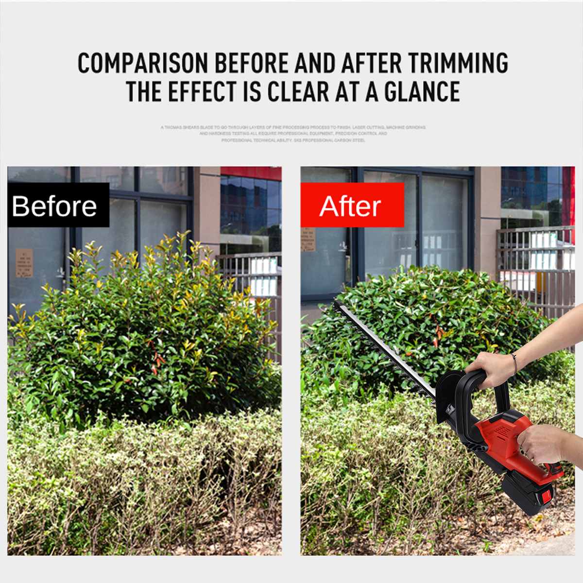 21V Elektrische kabellos Haushalt Trimmer Hecke Trimmer Für 18V Makita batterie Elektrische Trimmer Beschneiden Sah Garten Werkzeuge + klinge