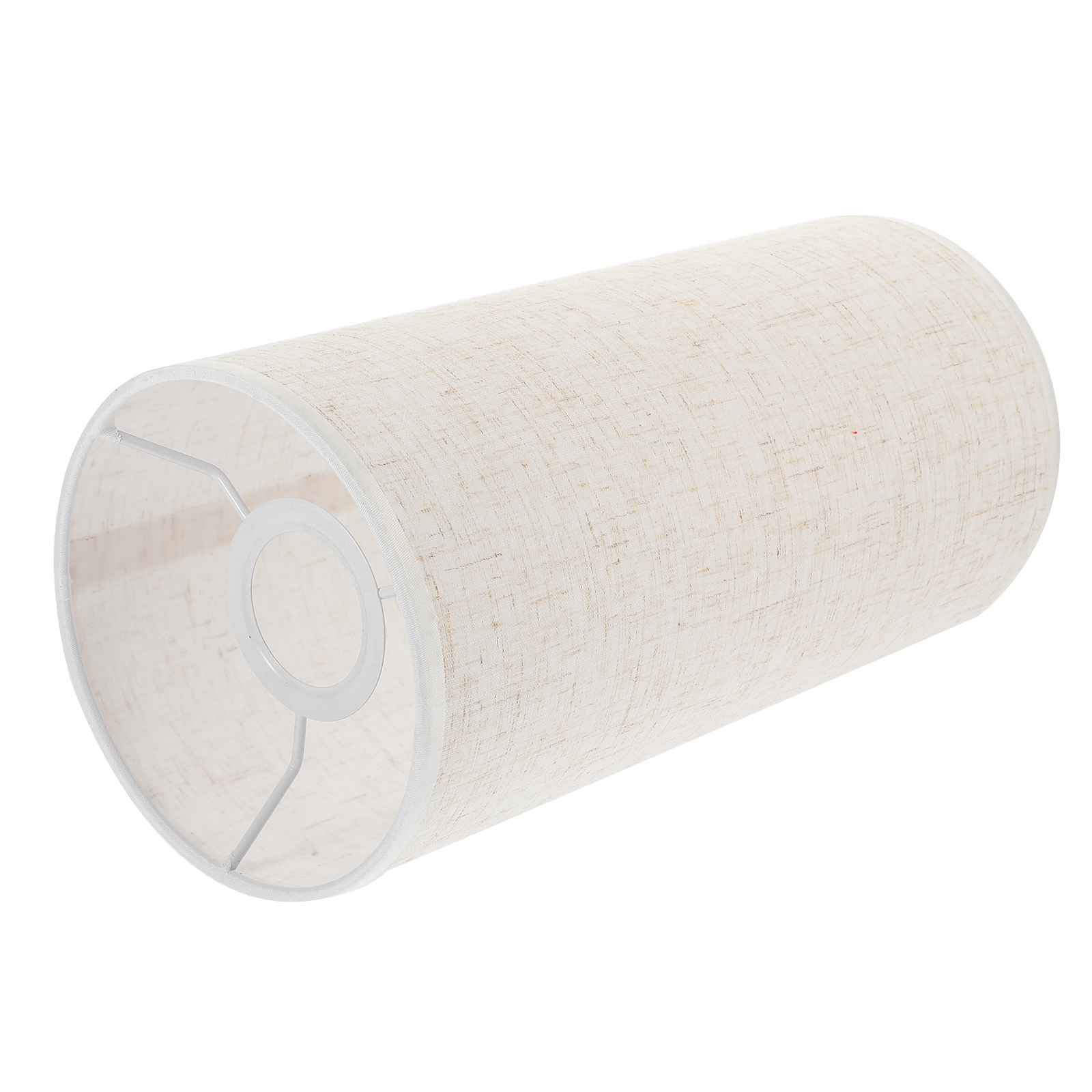 Support de lampe abat-jour cylindrique en lin, couvre-lumière, petits abat-jour cylindriques pour sol: Default Title