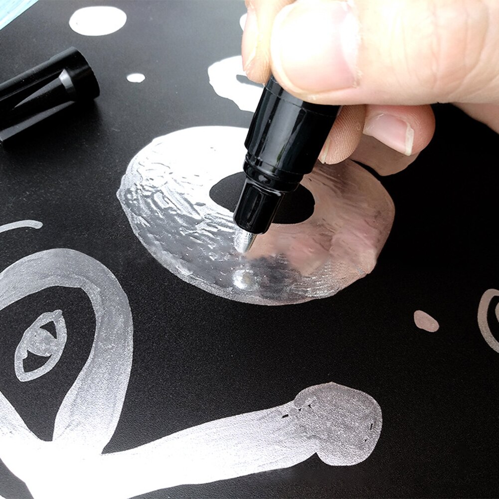 Spiegel Marker Zilver Marker Vloeibare Pen Art Vloeibare Spiegel Diy Hars Verf Spiegel Chroom Metallic Ambachten Pen Accessoires