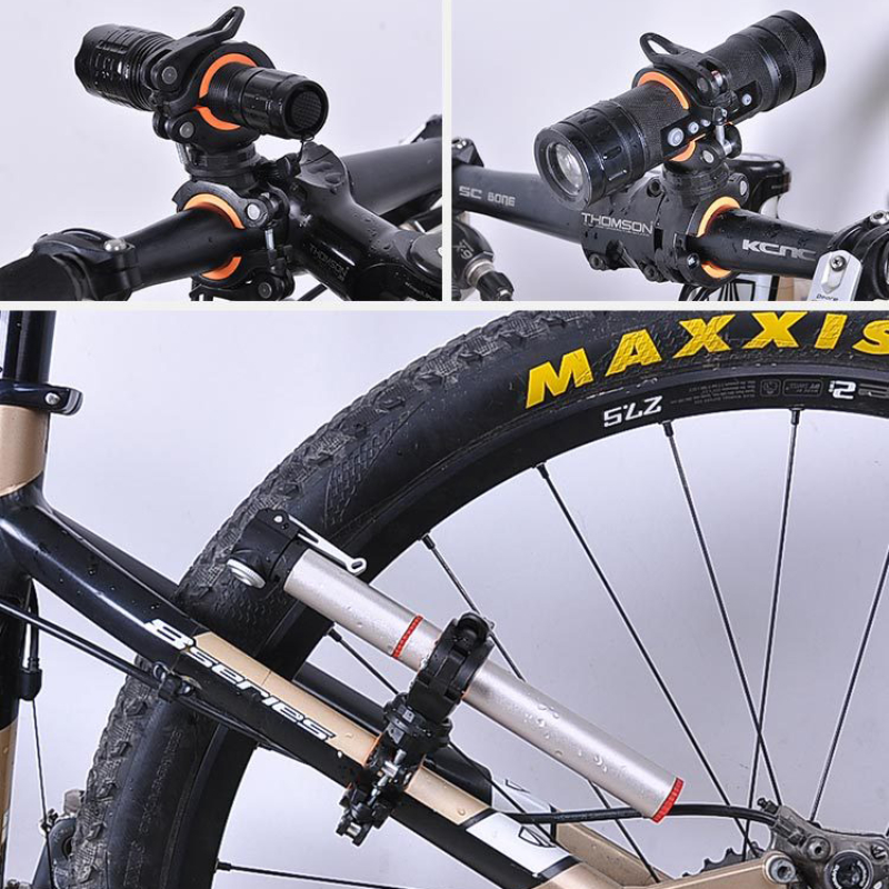 Fahrrad Licht Halterung 360 Grad Drehbare MTB Fahrrad LED Licht Taschenlampe Halterung Radfahren Lampe Taschenlampe Halterung Fahrrad Zubehör