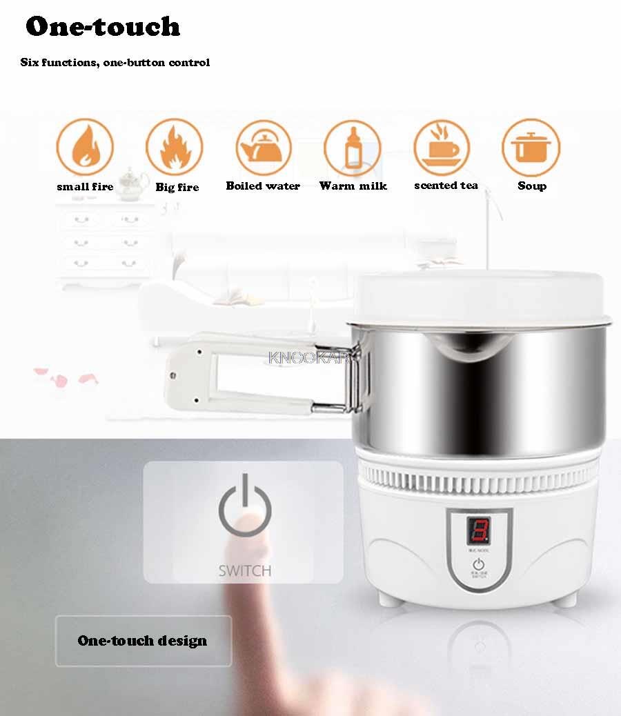 Mini cocinas de inducción portátiles para el hogar, oficina, dormitorio, 800W, horno electromagnético con un clic, potD403