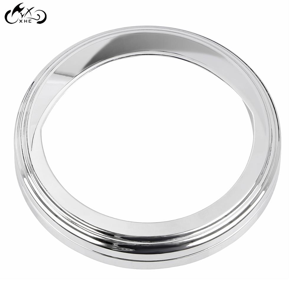 Cadre de compteur de vitesse chromé, 5 pouces, pour Harley, Softail, Springer, FXST, Road Glide, FLTRX, Sportster, 883, 1200
