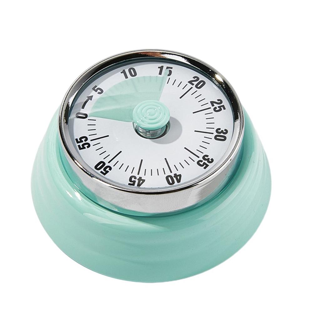 3Colors Kitchen Tool Mechanical Stainless Steel Timer Precise And Durable Practical Student Time Management Timer: blue