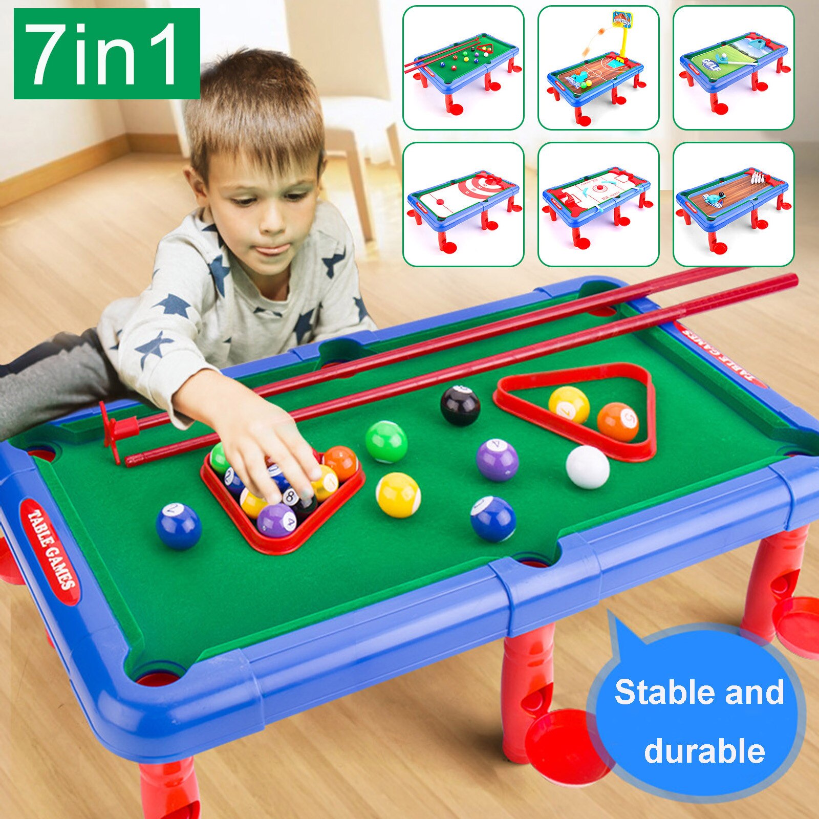 Children's toy mini pool table advanced desktop billiards and curling basketball and golf multi-function table гарри 40*