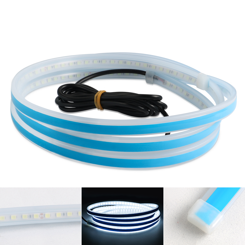 Led Auto Kap Sfeer Lght Strip Waterdichte Auto Exterieur Decoratie Verlichting Decoratieve Koplampen Omgevingslamp 12V Universeel
