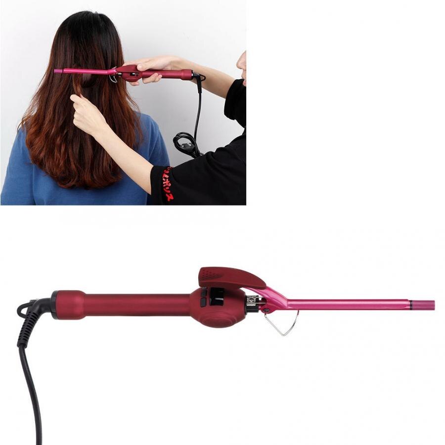 Hair Waver 9MM Ultrafine Curling Iron Temperature LCD Display Hair Curler Anti-scalding Styling Tools Hair Curlers