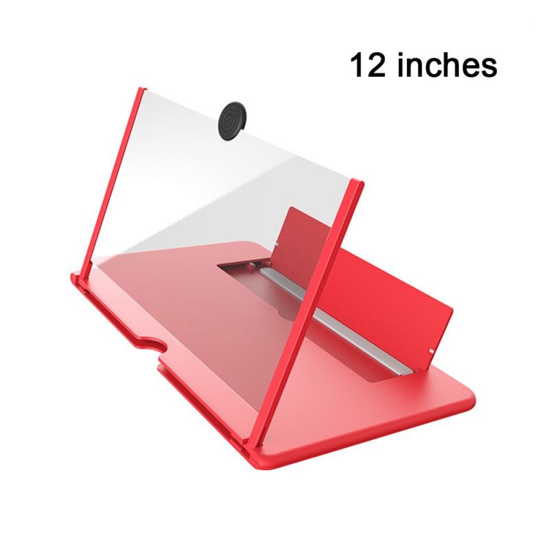 12 "skärm förstoringsglas 3d hd mobiltelefon justerbar vinkel förstoringsglas projektor skärm för filmer videor och spel - halkfri: A1