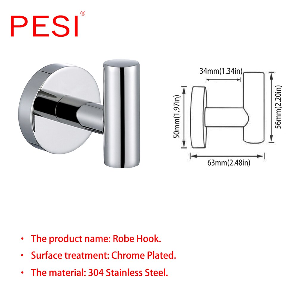 Elements Double Wall Mount Hook – Oil Rubbed Bronze, Towel/Robe/Coat Holder