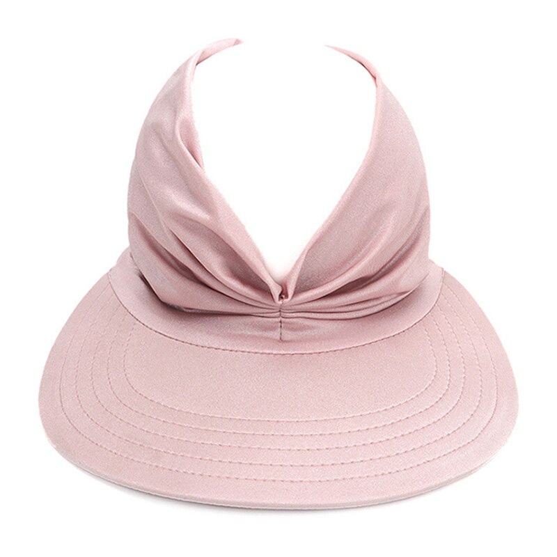 Women's Summer Sun Hat Anti-ultraviolet Elastic Hollow Top Sun Visor Hat