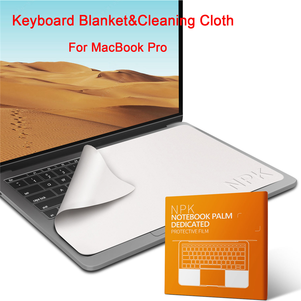 Z mikrofibry pyłoszczelna folia ochronna Notebook dłoni klawiatura koc pokrywa ekran laptopa CleanerCloth dla MacBook Pro13/15/16 cal
