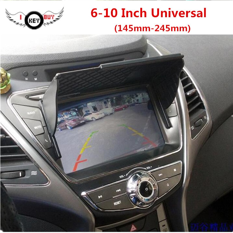 6-10 Inch Car GPS Navigation Sun Visor Sunshade Cover Barrier Double-sided Self-adhesive Tape Universal