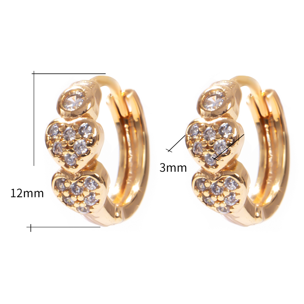 Essff adorável doce coração design brincos de argola para mulheres meninas piercing círculo brinco delicado pequenos presentes acessórios jóias: FY0118