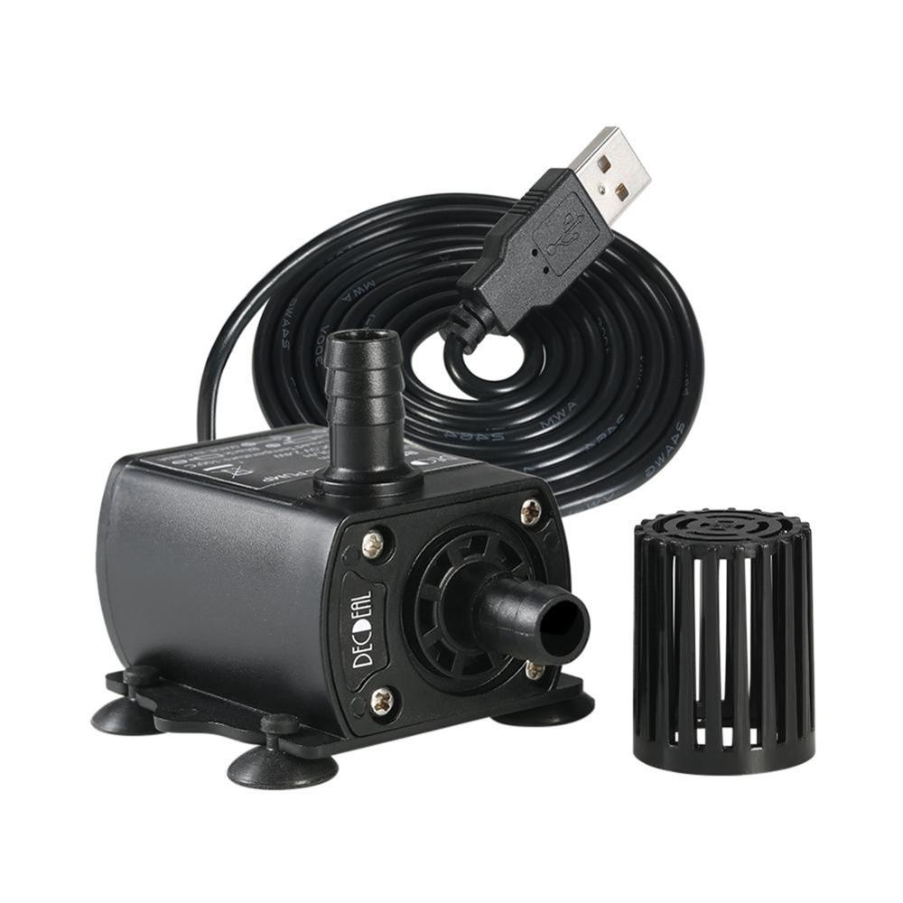 Dompelpomp DC5V Cord Waterpomp Borstelloze Usb Pomp Met Filter Voor Aquarium Vijver Aquarium: Default Title