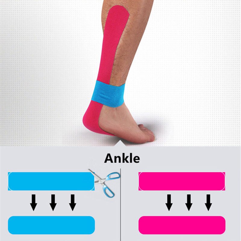 Sports elastik bånd sikkerhed elastoplast fitness tape kinesiologi tape genopretning muskel smertelindring pude knæ skulder ryg nakke