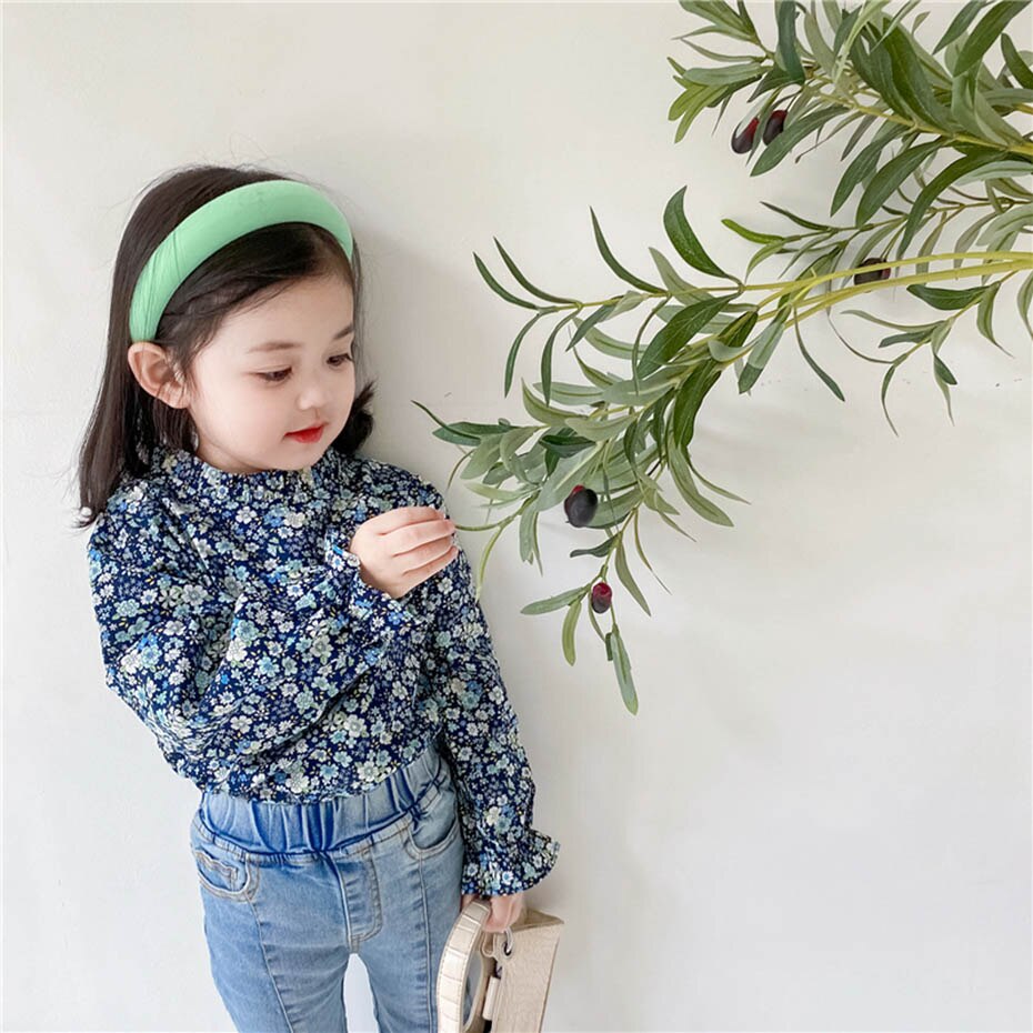 Meisjesblouse, bloemenblouse voor meisjes, peuter kinderblouse voor meisjes, casual stijl schooluniform voor meisjes