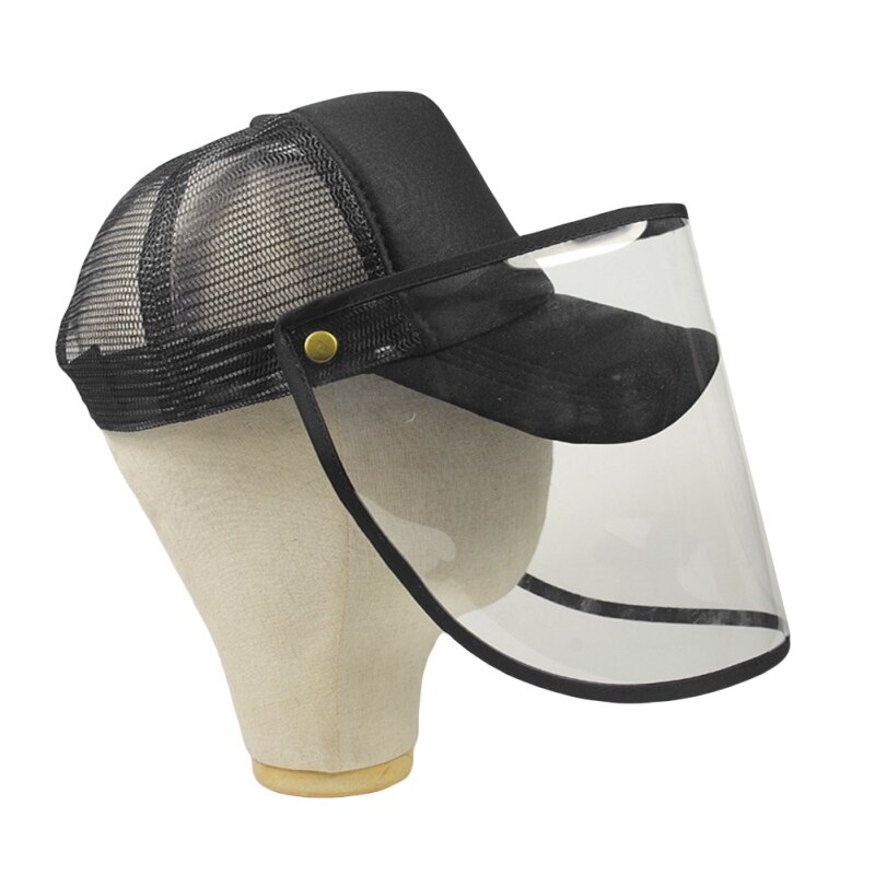 Adult Transparent Protective Cap Detachable Outdoor Anti-droplets Cap Multifunctional Outdoor Baseball Cap Hiking Hat Fishing