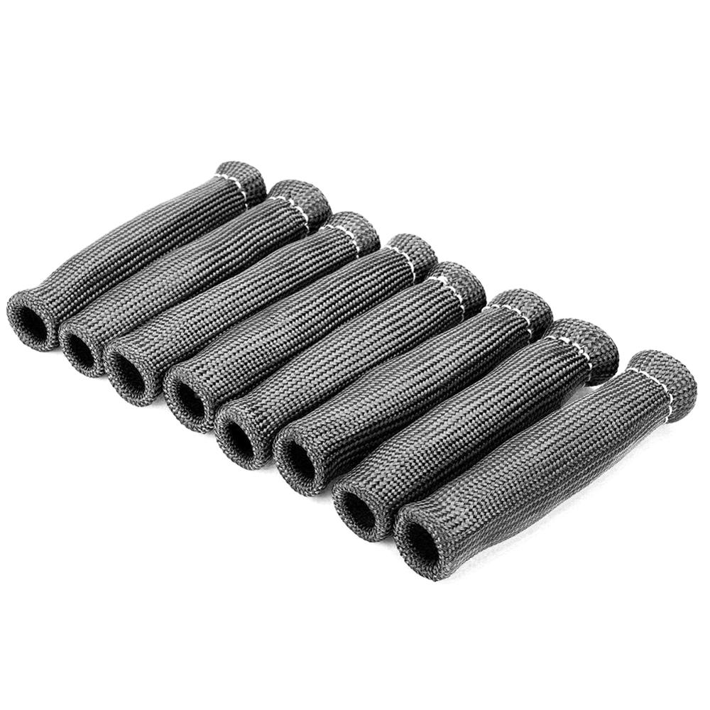 8 pièces voiture bougie fil botte protecteur manchon bougie manchon universel ajustement la plupart des bottes droites ou coudées: Default Title