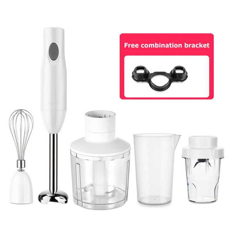 Household Electric Blender Multi function Food Processor Mixer Portable Kitchen Whisk Beaker Juicer Milkshake Maker Blender: C / EU Plug