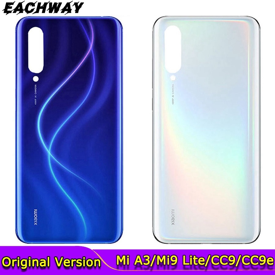 Back Cover Voor Xiaomi Mi CC9 Batterij Cover Terug Glas Achterpaneel Deur CC9e Behuizing Case Mi9 Lite Voor Xiaomi CC9 A3 Batterij Cover