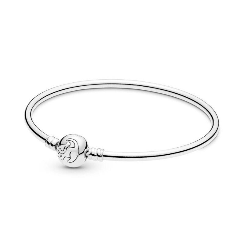 Authentic 925 Sterling Silver Limited Edition Moments True Uniqueness Bangle Fit European Charms Bracelet For Women Jewelry: HL / 21cm