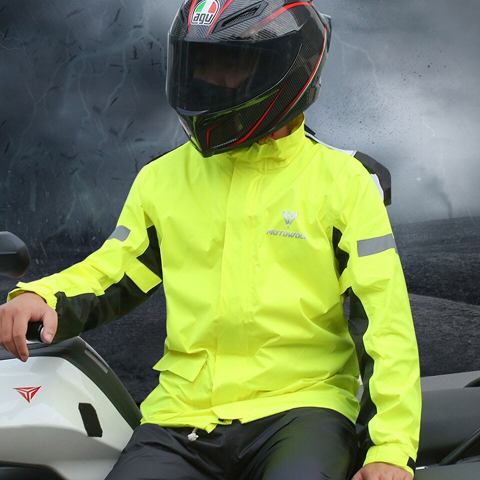 Motowolf – poncho universel pour moto et vélo électrique, combinaison d'été, imperméable, résistant à la pluie, pour hommes et femmes