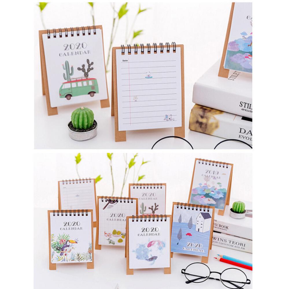 advent calendar Cute Cartoon animal Mini Desk Calendar School Office planner kawaii agenda table calendar office decor FDH