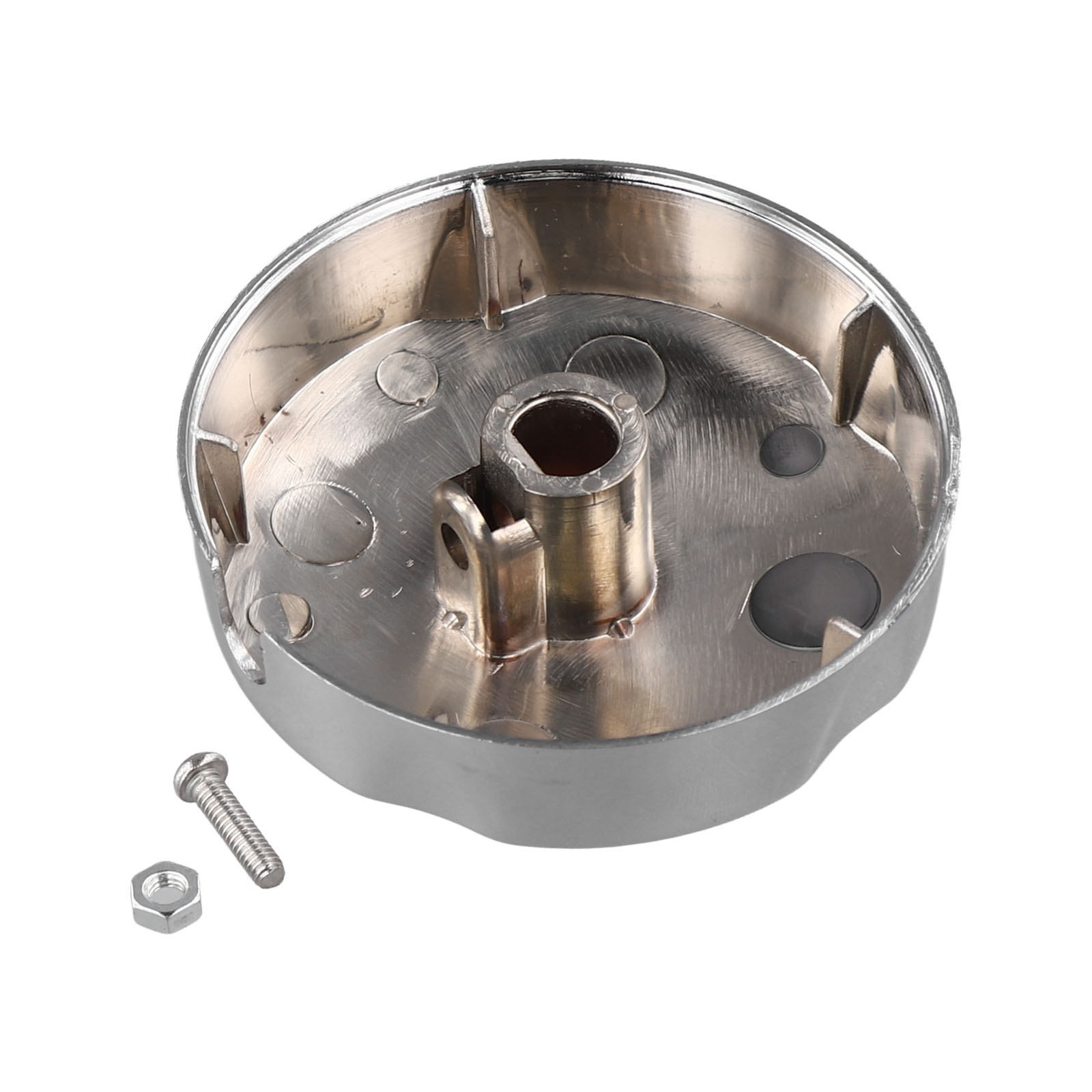 1PC Bathtub Rotating Knob Bath Control Knob Chrome Finish Bathroom Accessories Diameter 75mm Hole Diameter 10mm